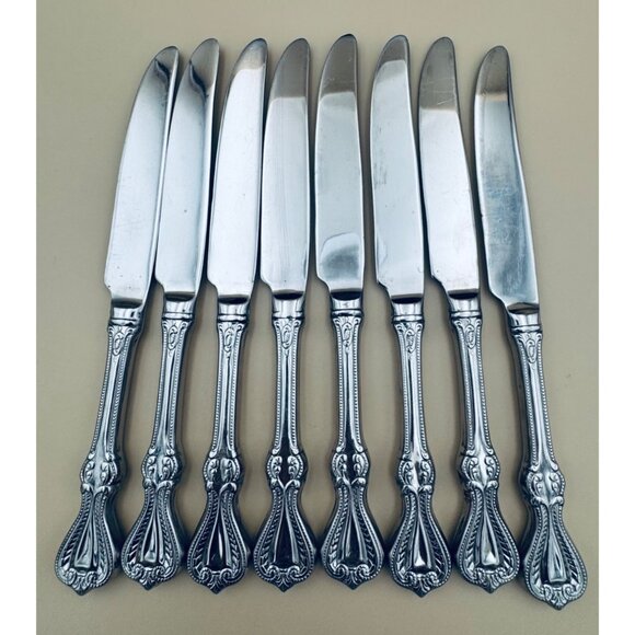 Set of 8 Towle OLD COLONIAL 18/10 Stainless Dinner Table Knives - Picture 6 of 9